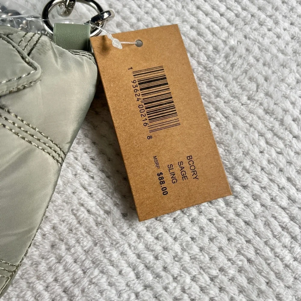 Steve Madden BCORY Sage‎ Quilted Nylon Sling Bag Fanny Pack Belt Bag Kids